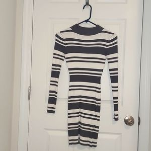 Striped sweater dress